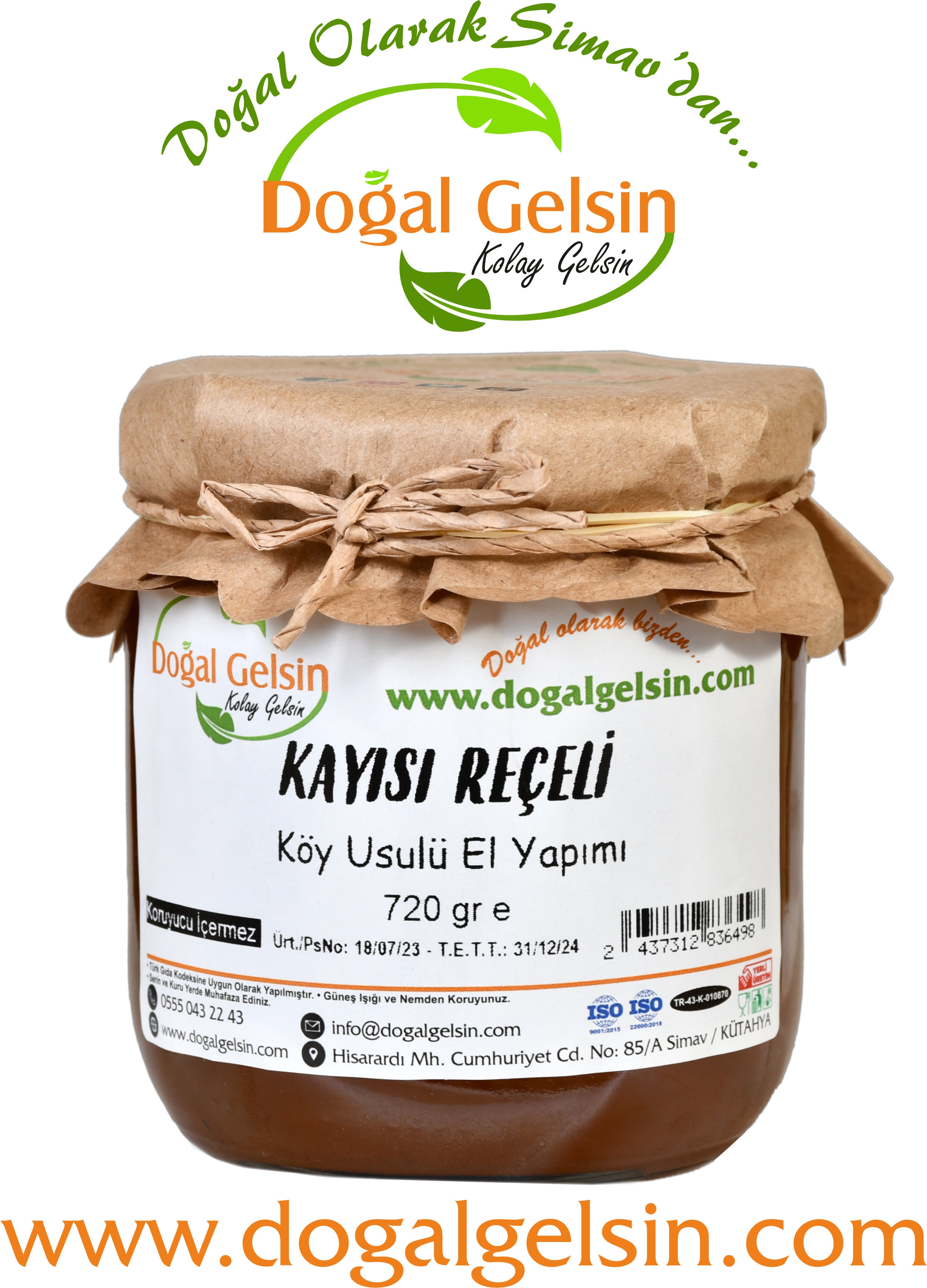 Doğal%20Gelsin%20Kayısı%20Reçeli%20-%20720%20gr