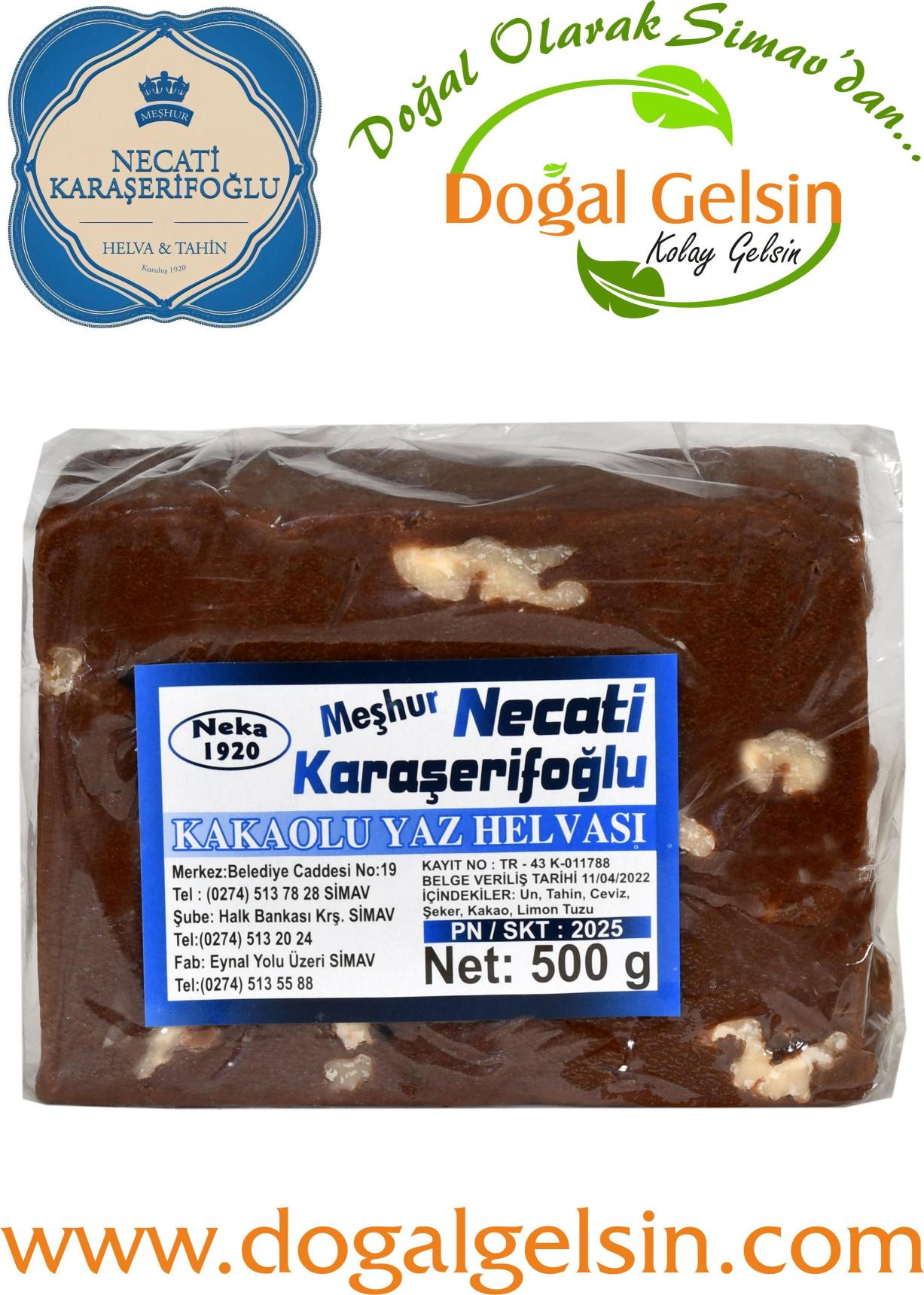 Necati%20Karaşerifoğlu%20Kakaolu%20Yaz%20Helvası%20-%20500%20gr