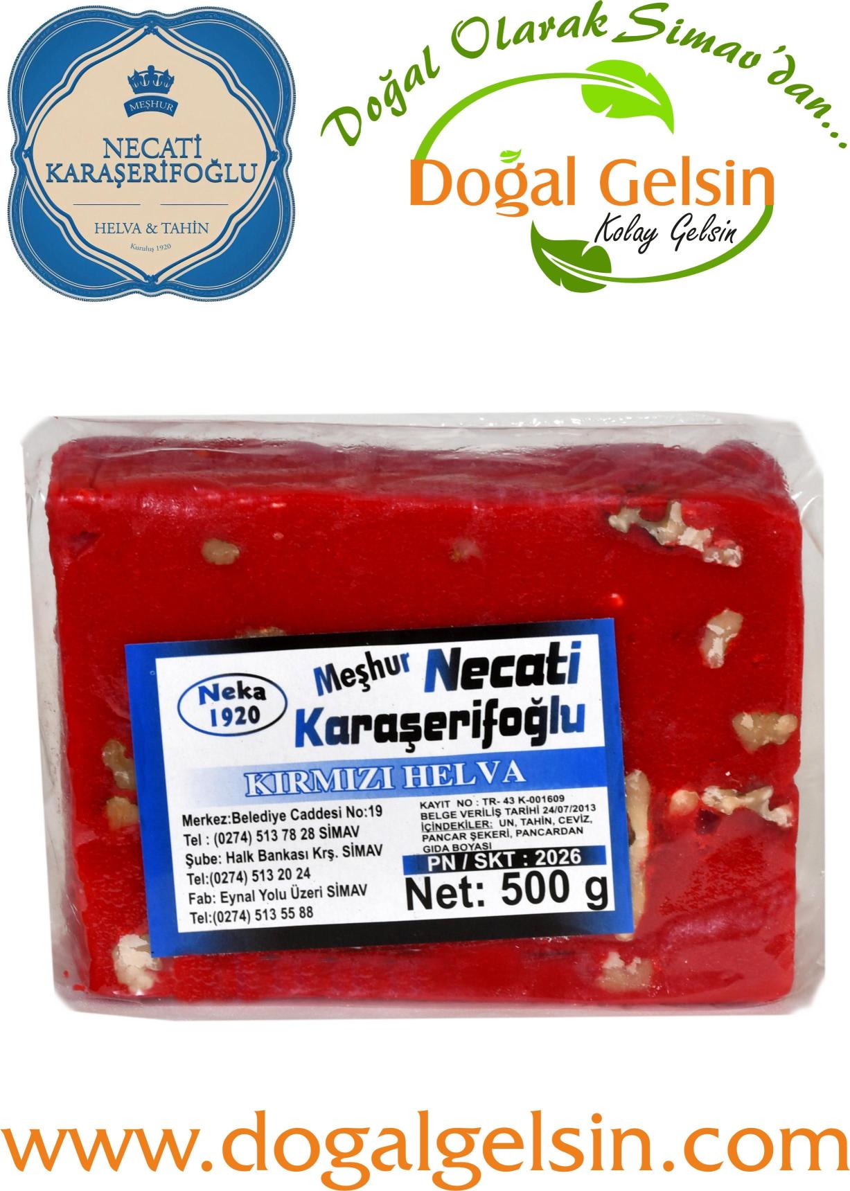 Necati%20Karaşerifoğlu%20Kırmızı%20Yaz%20Helvası%20-%20500%20gr