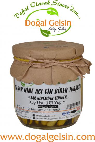 Doğal Gelsin Yaşar Nine Acı Cin Biber Turşusu - 600 gr