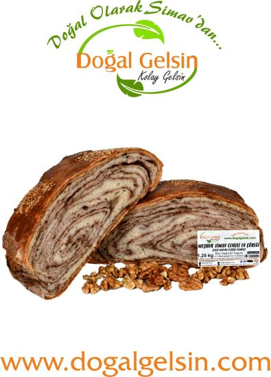 Doğal Gelsin Meşhur Simav Cevizli Ev Çöreği (Ekşi Mayalı Cevizli Ekmek) - 1.25 kg